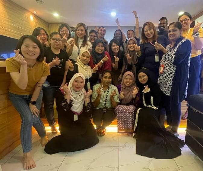 Company team group photo